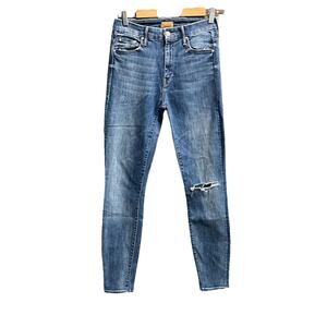 Mother High Waisted Looker High Five Distressed Skinny Women's Jeans Size 27